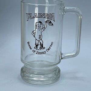 Vintage “ Home of Jimmy Carter “ Plains, GA  beer mug